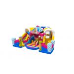 Digital Printing Clown Inflatable Fun City Amusement Park Kids Bounce House for sale