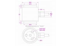 China Cylindrical Compression Load Cell 200N Miniature Flange Compression Load Cell 500N supplier