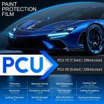 PCU Ultimate Plus Transparent TPU Paint Protection Film PPF Self-Healing 15-Year