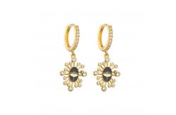 China Bohemian Turkish Evil Eye Earrings supplier