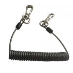 TPU Stainless Steel Coiled Tool Lanyard Extend 3M High Security Rod Leash