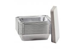China F4 83185 Disposable Foil Containers With Lids 1750ml Rectangle Aluminium Cake Foil supplier
