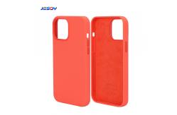 China Custom Real Silicone Mobile Phone Case Soft Skin Friendly Pink For IPhone supplier