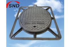 China Ductile Iron Manhole Cover 600*600 Mm Sizes Class C250 Cover supplier