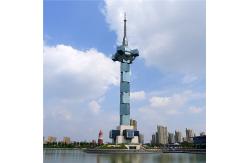 China Q345 Three Sided Lattice Steel Triangle Fm Television Broadcast Towers Section supplier