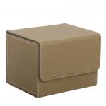 Polybag Deck Card Box PU Trading Card Holder Case With Side Loading SGS