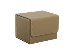 China Polybag Deck Card Box PU Trading Card Holder Case With Side Loading SGS supplier