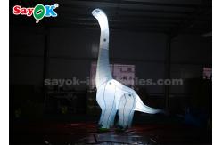 China Oxford Fabric 4mH Inflatable Cartoon Characters Dinosaur With LED Light supplier