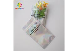 China Diamond Bright Cosmetic Packaging Bag , 3 Side Seal Pouch  Custom Printing Logo supplier