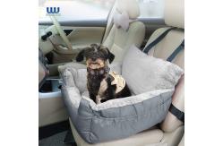 China Customized Warm Soft Pet Car Seat Car Dog Bed With Storage Pocket supplier