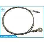 7x7 Eye - To - Eye Steel Lifting Wire Rope Lanyard Kit Wear Resistant for sale