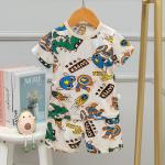 Full Flower Summer Pyjama Sets 95% cotton 12 Month Pajama 80cm Height 50cm Bust for sale