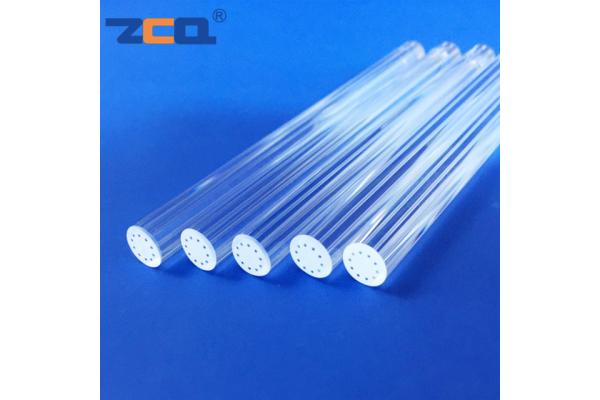 Ten Holes Quartz Capillary Tube Circular Shape With ID 0.8mm