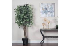 China 175cm Natural Trunk Artificial Variegated Ficus Tree supplier