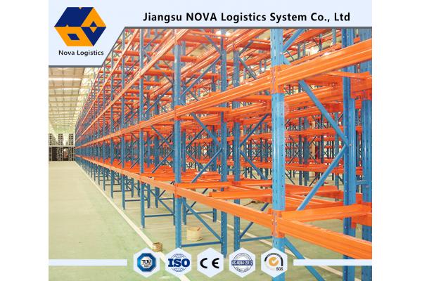 Powder Coated Heavy Duty Racking System 50.8mm Pitch With 10 Years Warranty