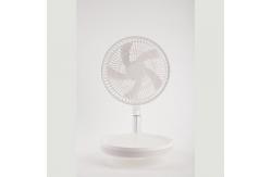 China Portable USB Rechargeable Telescopic Foldable Fan Pedestal Stand Electric Retractable Fan supplier