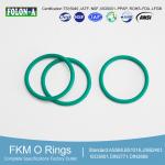 Green FKM O Rings 70 - 90 Hardness Heat Oxidation Resistance for sale
