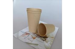 China Optional Specifications Hot Drink Flexo Printing Biodegradable Kraft Paper Cups supplier