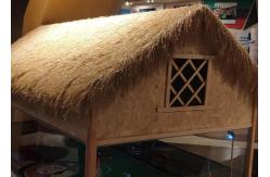 China Landscaping Synthetic Thatch Roof With High Softness Flame Retardant Artificial Thatch Grass supplier