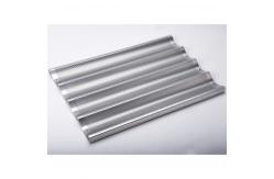 China Rk Bakeware China Aluminum 5 Loaf Baguette Tray / French Bread Pan supplier