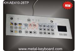 China Touchpad 28 Keys Industrial Metal Keyboard Flat Matrix Square Buttons supplier