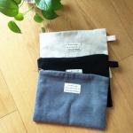 Customize Black Flat Canvas Pouch For Ipad Reusable ECO Free Small Cotton Pocket for sale