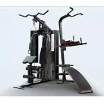 3 Stations Steel Tube Gym Fitness Equipments For Home Exercise for sale