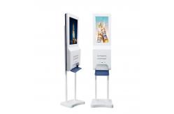 China Metal Case LCD Advertising Screen Soap Automatic Disinfectant Spray CE FCC supplier