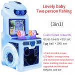 Children's Arcade Electronic Game Machines For Indoor Double-person Fishing for sale