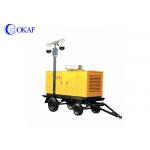 Braking System Mobile Surveillance Trailers , Vehicle Mounted Light Tower 1920×1080P for sale