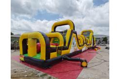 China 0.55mm PVC Tarpaulin Inflatable Obstacle Course For Advertisement supplier