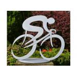 Durable Art Cycling Large Garden Sculptures , Contemporary Garden Sculptures for sale