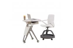 China ABS PP Office Desk And Chair Set H680*W450*D400mm Cup Holder Available supplier