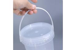 China Various Specifications White Round Plastic Bucket for Yogurt Ice Cream Promotion supplier