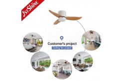 China Low Ceiling Room Small LED Ceiling Fan With Plastic Blades And Remote Control supplier