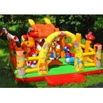 Backyard Giant Inflatable Theme Park / Kids Jungle Bouncer Fire Retardant for sale