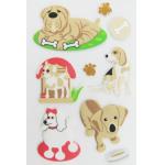 Cute Puppy Big Animal Stickers , Room Decoration Kids Sticker Sheets for sale