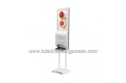 China 21.5 Inch Lcd Digital Totem With Automatic Foam Soap Hand Sanitizer Dispenser supplier