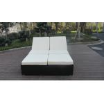 Hand-Woven Rattan Sun Lounger , Outdoor Garden Lounge Chair for sale