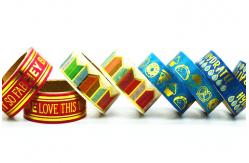 China Custom Printed 15mm*10m Gold Foil Decorative Washi Tape supplier