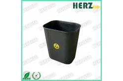 China Safe 15L ESD Trash Cans / Waste Bin Protection Range 10e6 To 10e9 Ohms supplier