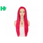 28 Inch Long Straight Heat Resistant Synthetic Cosplay Wigs Adjustable Cap Size for sale