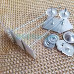 35 Mm Baseplate Self Stick Insulation Aluminum Pins Speed Fasteners for sale
