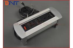 China Manual Flip Up Conference Table Power Socket Interconnection Box 110V - 240V AC supplier