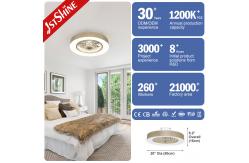 China 5 PC Blades Indoor Dimmable LED Ceiling Fan With Remote Control Switch supplier