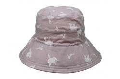 China Customized Printing Pink Sun Block Sunshade Adult Female Bucket Hat supplier