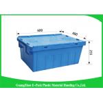Storage Containers With Attached Lids 43L , Warehouse Heavy Duty Storage Boxes for sale
