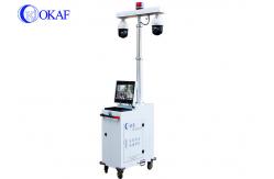 China IR Night Vision Mobile Sentry Surveillance Trailers High Resolution 4g Security Camera supplier