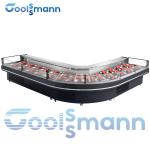 Deluex Self Service Counter Fresh Meat Cooler Display Refrigerator