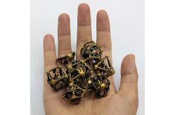 China Hollow Multi -Noodle Metal Dice Flying Dragon Dungeon And Dragon DND supplier